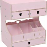 منظم ميكاب خشب مقاس34×29 - بينك