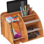 منظم مكتب مع حامل اقلام، منظمات لوازم المكتب وحامل اقلام لتخزين مشابك الورق واكسسوارات المكتب، بيج