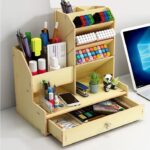منظم مكتب وحامل اقلام للمكتب ودرج واحد للمنزل والمكتب والمدرسة والفصول الدراسية (بيج)