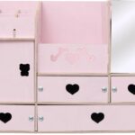 منظم ميكاب خشب مقاس27×39 - بينك